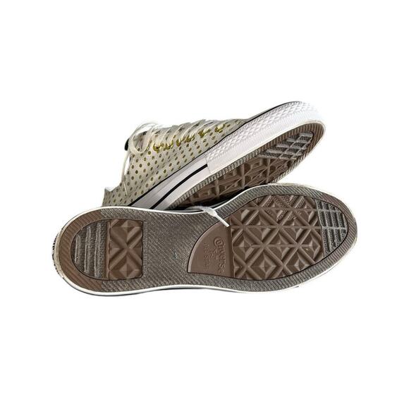 Womens Converse Chuck Taylor All Star Metallic Dot Sneakers Shoes Size 12 White - Picture 5 of 6